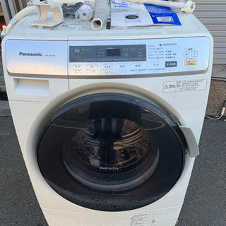洗濯機 ドラム式 Panasonic 6kg/3kg 洗濯乾燥機 2012年 固定金具付 NA-VD110L 引き取りのみ川崎区 KK 洗濯機 ドラム式 Panasonic 6kg/3kg 洗濯乾燥機 2012年 固定金具付 NA
