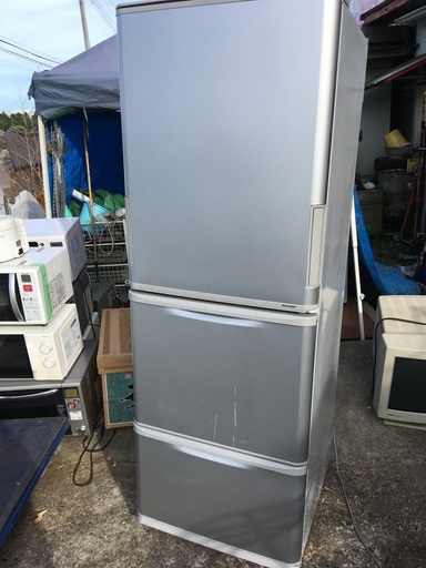 ☆冷凍冷蔵庫 SHARP 350L SJ-WA35Y-S 両開きドア　中古品　※2014年製