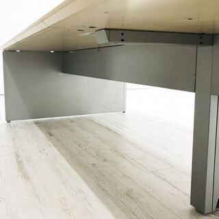 フリーアドレス オカムラ 中古 【両面2連4枚セット】W4000×D1400×H720 【長さ追加延長可能】 中古オフィス家具 ベンチテーブル デスク 平机