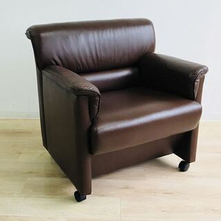 オカムラ 応接ソファー 【4脚セット】 中古ソファー 中古オフィス家具 応接椅子 ソファ キャスター付