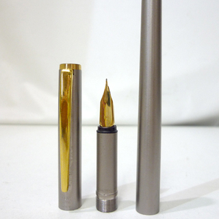 モンブラン MONTBLANC ノブレス ヘアライン 万年筆 ペン先14K-585