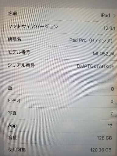 iPad Pro 9.7インチ Wi-Fi+Cellular 128GB