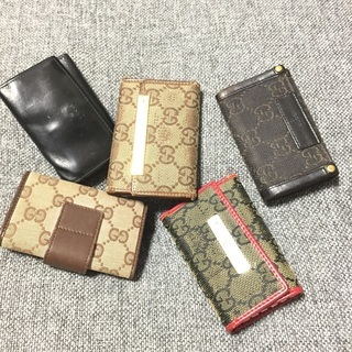 GUCCI グッチ レザーGGキャンバス6連キーケース 5点se...