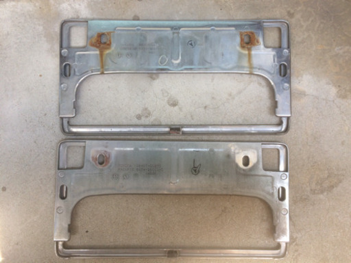 トヨタ純正 ナンバーフレーム デラックスタイプ 2枚セット 高級 メッキ