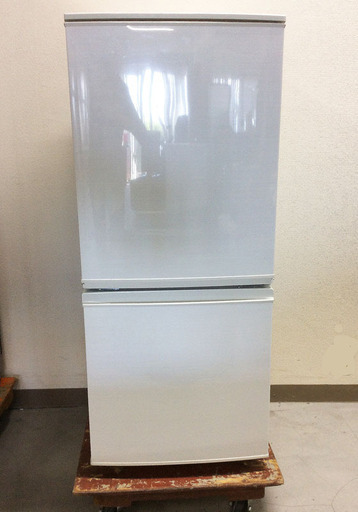 SHARP シャープ 冷蔵庫 2ドア SJ-D14C-W 137L どっちもドア 2017年製 美品