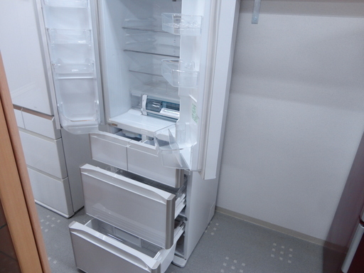 中古近郊自社便可 日立 430L 6ドア冷蔵庫 R-XG4300H-XW 2018年製