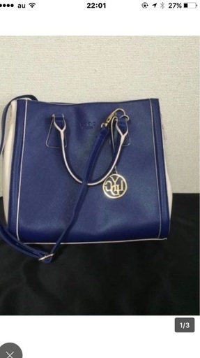 LYDC LONDON ショルダーバッグ BULE/CLEAM