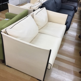 ＣＡＳＳＩＮＡ（カッシーナ）ベージュ×ブラック　ティルブリーソファー【トレファク　岸和田】