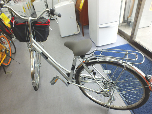 PayPay可 手稲リサイクル 27インチ 自転車 ママチャリ カゴ付き 6段  