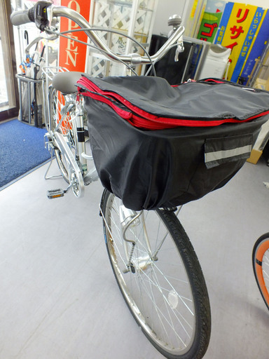 PayPay可 手稲リサイクル 27インチ 自転車 ママチャリ カゴ付き 6段  