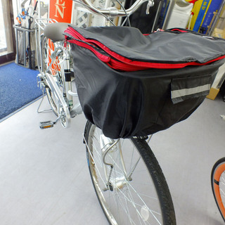 PayPay可 手稲リサイクル 27インチ  自転車 ママチャリ カゴ付き 6段変速　シルバー　 ￥17,800-