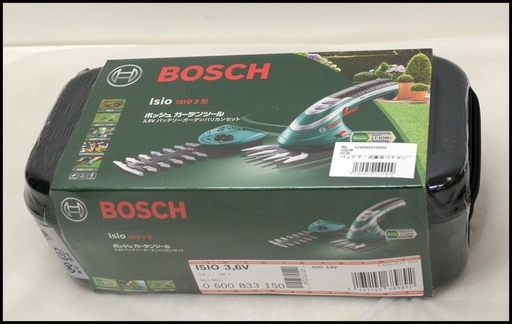 新品 未開封 ボッシュ ISIO 2 3.6V ガーデンツール バッテリー式 園芸バリカンセット