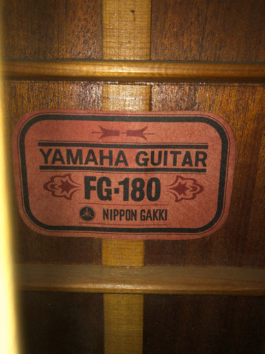 値下げ!ヤマハ FG 180 赤ラベル 長体YAMAHAロゴ | dpcoman.om