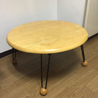(取引中)木製 丸テーブル