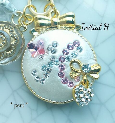 ♡クリスタルクレイ♡イニシャルチャーム作り (peri) 郡山のワーク  