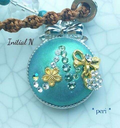 ♡クリスタルクレイ♡イニシャルチャーム作り (peri) 郡山のワーク  