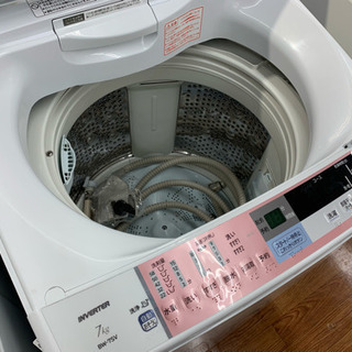 INVERTER 7kg洗濯機です 大きい物になるのでいっぺんに洗えちゃったりしちゃいます( *´꒳`* )