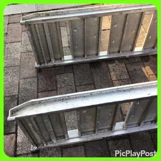 耕運機 用 歩み アルミブリッジ ダラー 2本セット 500kg迄 耕運機 用 歩み アルミブリッジ ダラー 2本セット 500kg迄