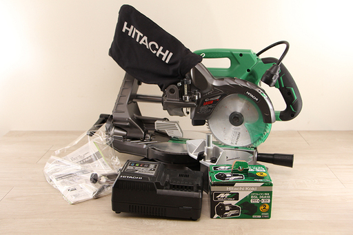 HITACHI 日立工機 165mm コードレス卓上スライド丸ノコ C3606DRA バッテリー 36V 充電器付き(8ED3373akwxYGG)