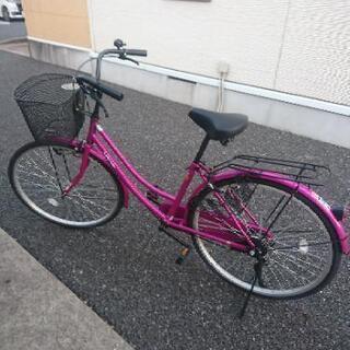 自転車(購入後半年経過)ピンク ママチャリ