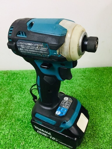 マキタ 充電式インパクトドライバ(青) 18V 6Ah バッテリ1本(充電回数