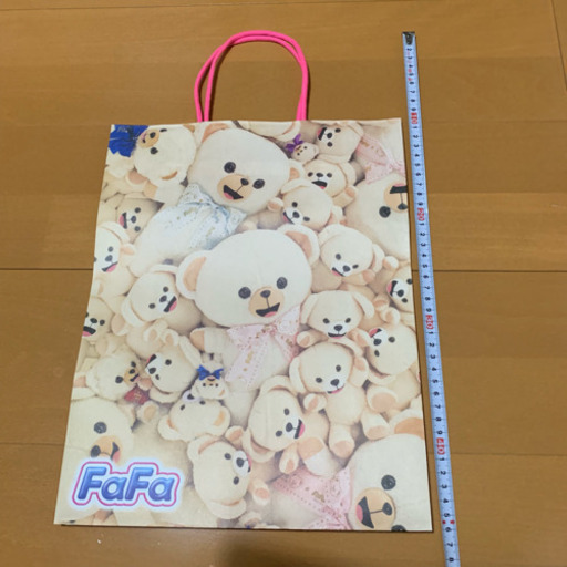 ファーファ テディベア ショップバッグ 紙袋 新品 たろち 舞浜のノベルティグッズの中古あげます 譲ります ジモティーで不用品の処分