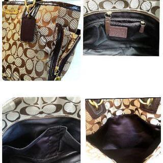 バッグ お洒落両脇ジップお洒落！COACH コーチ トートバッグ 取りにこ 
