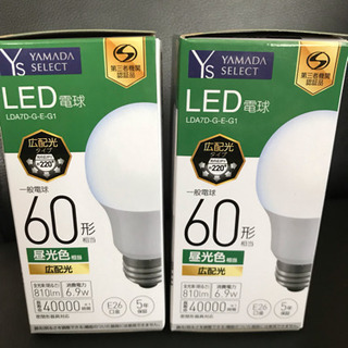 LED電球 60形 2個