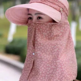 【新品】ピンク色レディース リボン付きハット帽子