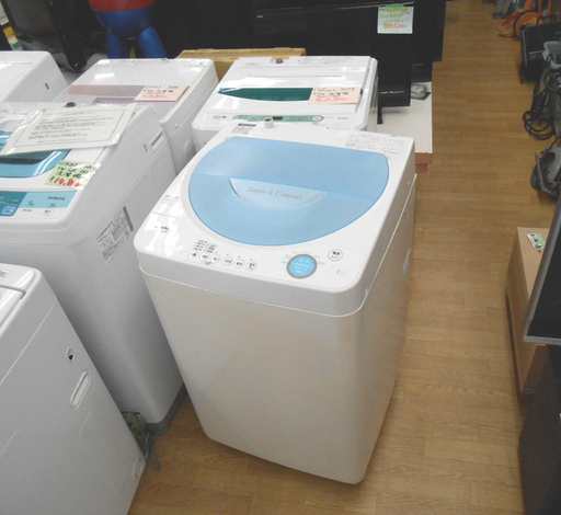 シャープ 洗濯機 4.5kg 2007年製 ES-FL45 SHARP ☆ PayPay(ペイペイ)決済可能 ☆ 札幌市 清田区 平岡