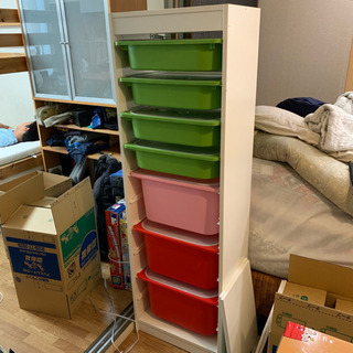 IKEA TROFAST イケアの棚とケース 0円