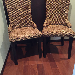 アジアン家具 椅子2脚
