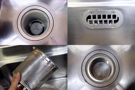 岐阜直接引き取り歓迎 業務用ステンレス2槽シンク 900×450×900 バック 