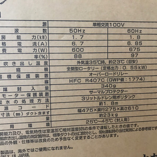 受け渡し予定の商品です