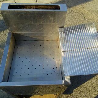 中古 業務用 プロパンガス ガス式フライヤー 幅46 奥行53 高さ80