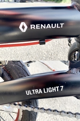 中古 美品 ルノー 折りたたみ自転車 ULTRA LIGHT7 ノーギア 14インチ
