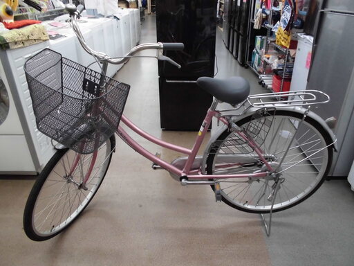自転車ママチャリピンク２６インチ変速なしカゴ付き札幌西岡店 モノハウス 西岡 月寒中央のその他の中古あげます 譲ります ジモティーで不用品の処分
