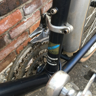 レトロランドナー 丸石 160センチぐらいの方向け-PT900アクアマリンピアス