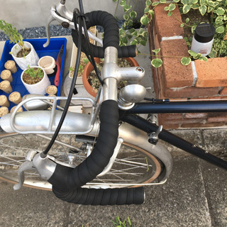 レトロランドナー 丸石 160センチぐらいの方向け-PT900アクアマリンピアス