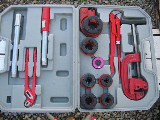 手動ネジ切り機\u0026パイプカッターセット中古