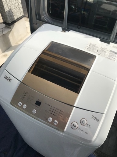 取引中2016年製ハイアール全自動洗濯機7キロ美品。千葉県内配送無料。設置無料。