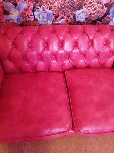 チェスターフィールドソファ ビンテージピンク チェスターフィールド 1