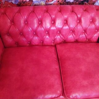 チェスターフィールドソファ　ビンテージピンク