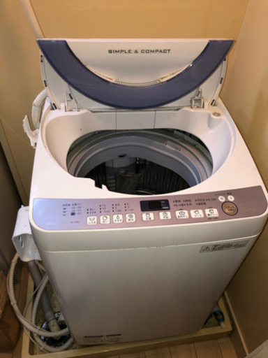 シャープ  7キロ洗濯機  シンプル\u0026コンパクト  2016年製〈交渉中です〉