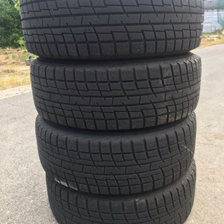 社外ホイール付き 4本セット 215/60r16 YOKOHAMA iceGUARD iG30plus 2014年製 深溝 16X6.5J ET53 5X114.3 美品 管理番号81101