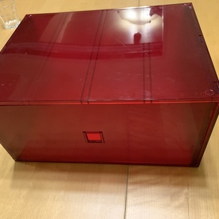 IKEA　プラスティックボックス　赤　引き出し式