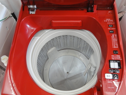 AQUA/アクア 洗濯機 8kg 2017年製 レッド AQW-LV800F 【ユーズドユーズ名古屋天白店】