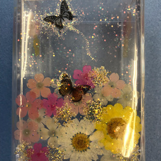 花と蝶のクリアケース