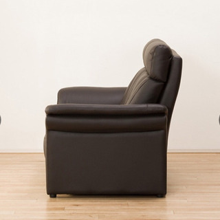 本革ソファー 2人掛け ブラウン＋オットマン付