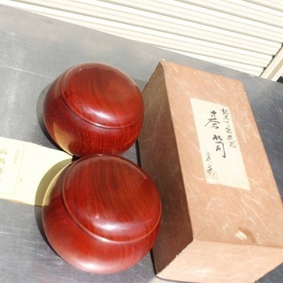 蛤白石 181個 、那智黒石、189個欅木製ボウル2個セット 蛤白石 181個 、那智黒石、189個欅木製ボウル2個セット 蛤白石